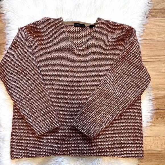 VINTAGE Metropolitan by Lord & Taylor V-Neck Women’s Wool & Cotton Sweater XXL - Picture 1 of 5